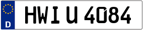 Truck License Plate